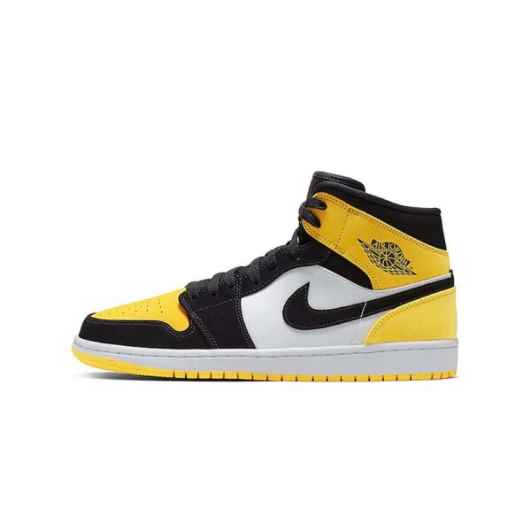 Mid Yellow Toe Black AJ 1s