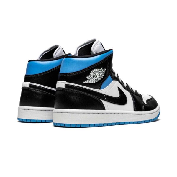 University Black White AJ 1 Mid (W) Sneakers – Image 3