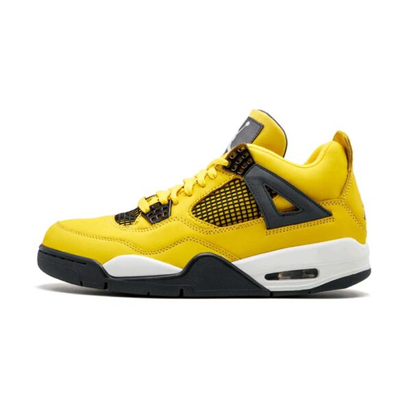 LS AJ 4 Retro 'Lightning' Sneakers