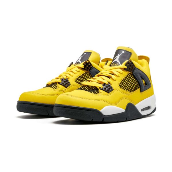 LS AJ 4 Retro 'Lightning' Sneakers – Image 2