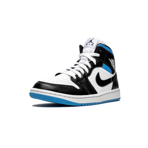 University Black White AJ 1 Mid (W) Sneakers – Image 4