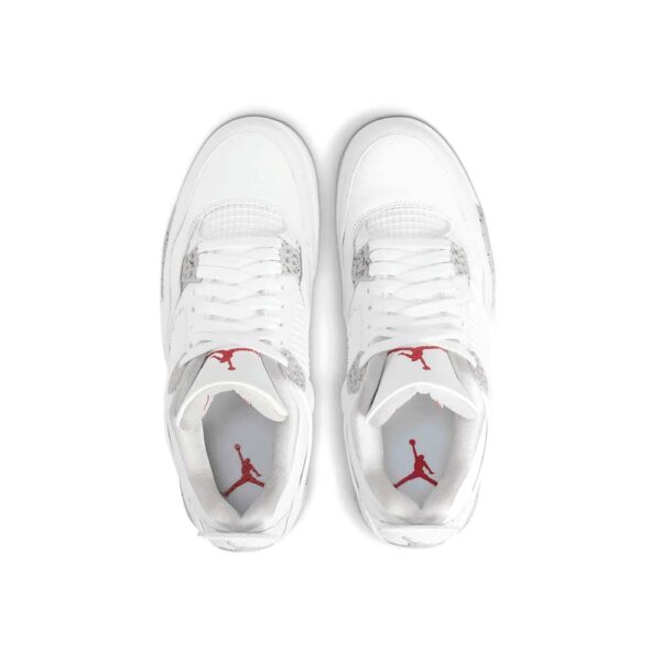 AJ 4 "White Oreo" Sneaker – Image 4