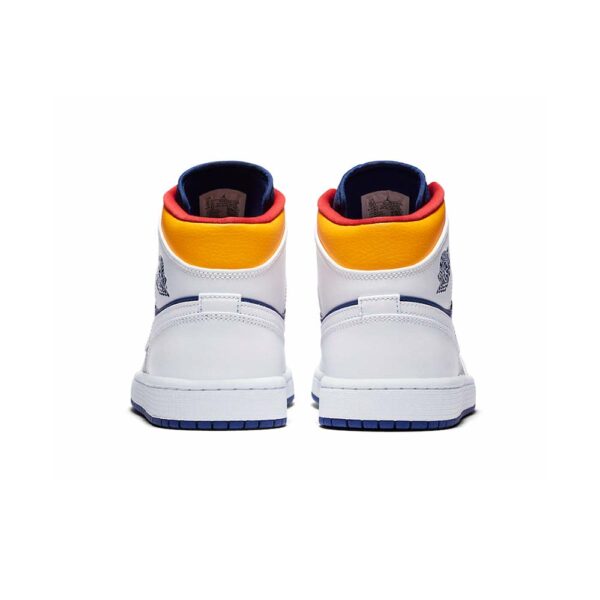 AJ 1 Mid 'White/Blue' Sneaker – Image 3