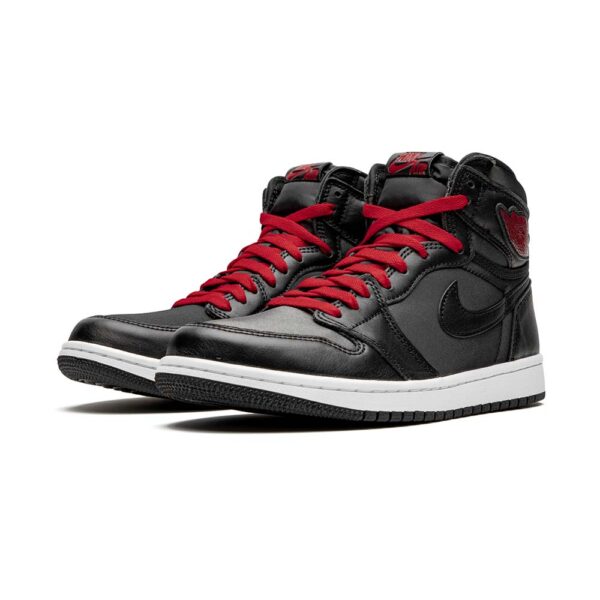 Classic AJ1 High OG Black Gym Red Sneakers – Image 2