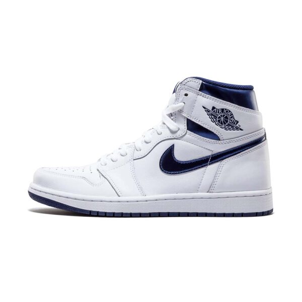 AJ 1 Retro Metallic Navy - Chaussures classiques