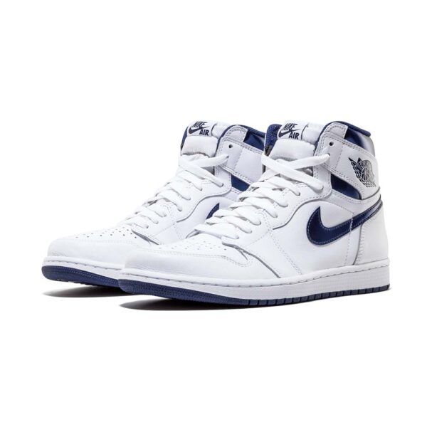 AJ 1 Retro Metallic Navy - Chaussures classiques – Image 2