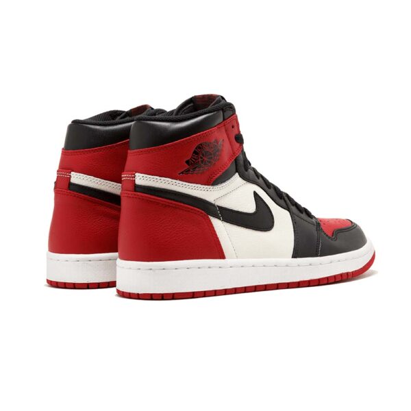 Bold Bred Toe AJ 1 Retro High Sneakers – Image 3