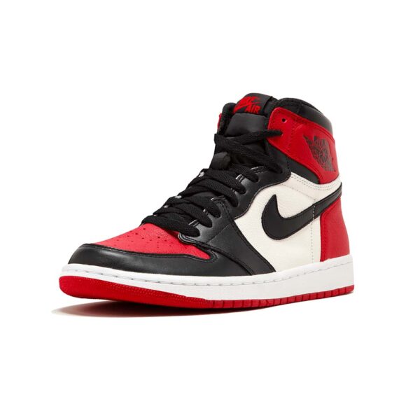 Bold Bred Toe AJ 1 Retro High Sneakers – Image 4