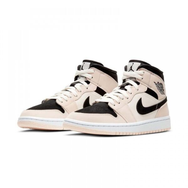 Voici la AJ 1 Mid 'Barely Orange' en (W) avec des accents Light Violet – Image 2