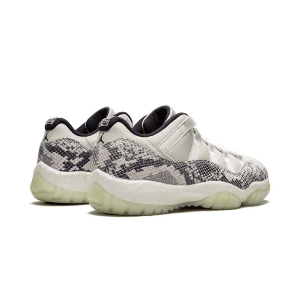 Light Bone Snakeskin AJ 11 Retro Low – Image 3