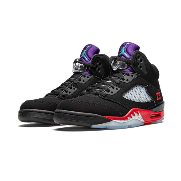 AJ 5 Retro 'Top 3' en rouge, blanc et bleu – Image 2